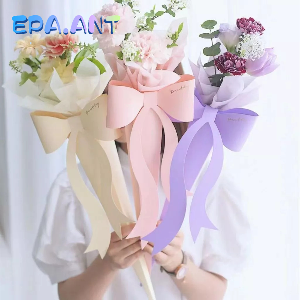 💐EPA💐ถุงจัดดอกไม้โบว์ใหญ่ ใส่ดอกไม้รับปริญญา ใส่ของขวัญ สำหรับให้ของขวัญกัน