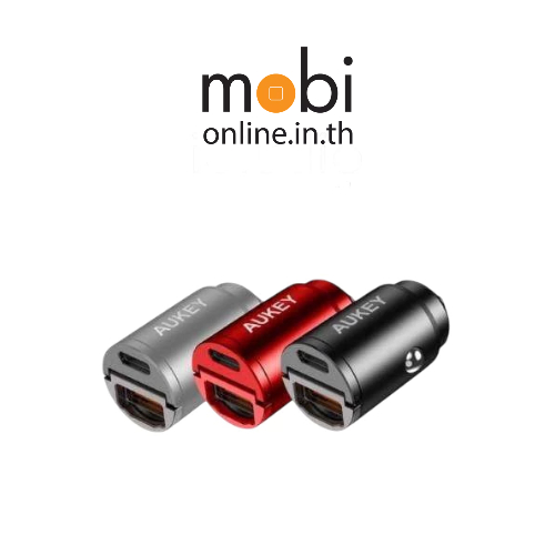 AUKEY CC-A3  NANO SERIES 30W 2-PORT CAR CHARGER ที่ชาร์จเร็วในรถ