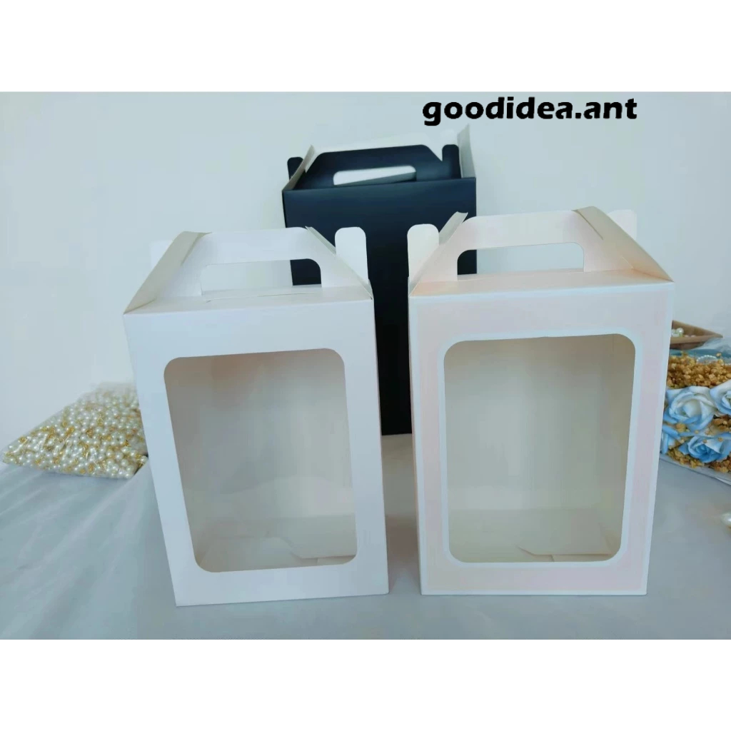 GIDA✏️BOX กล่องของขวัญ  กล่องหน้าใส ใส่ของขวัญ ใส่ดอกไม้/ตุ๊กตา บรรจุภัณฑ์ - รูปที่ 6