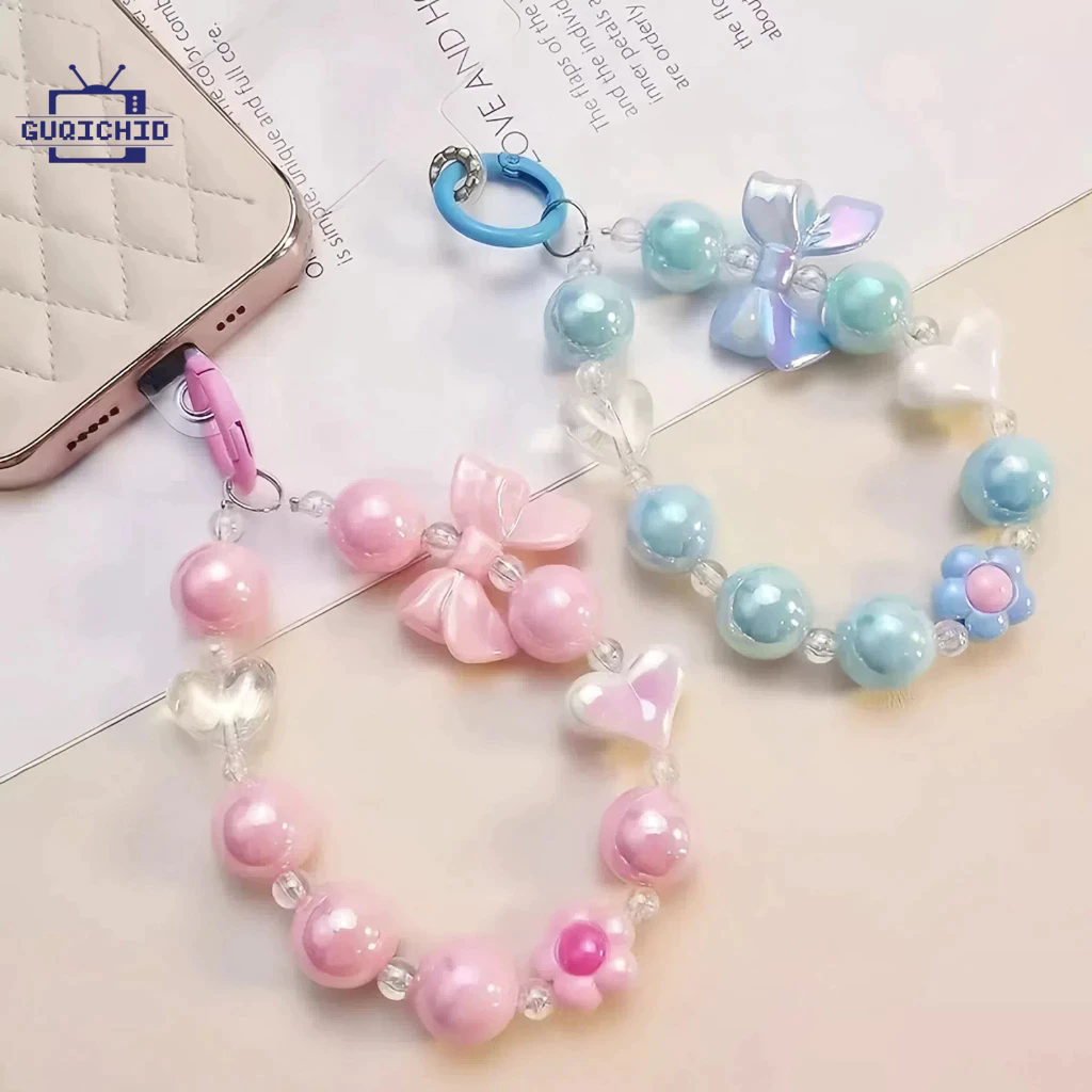 สายคล้องโทรศัพท์มือถือสายคล้องโทรศัพท์มือถือinsโบว์สีเงิน โซ่ห้อยโทรศัพท์มือถือ โซ่แขวนอเนกประสงค์ Lanyard