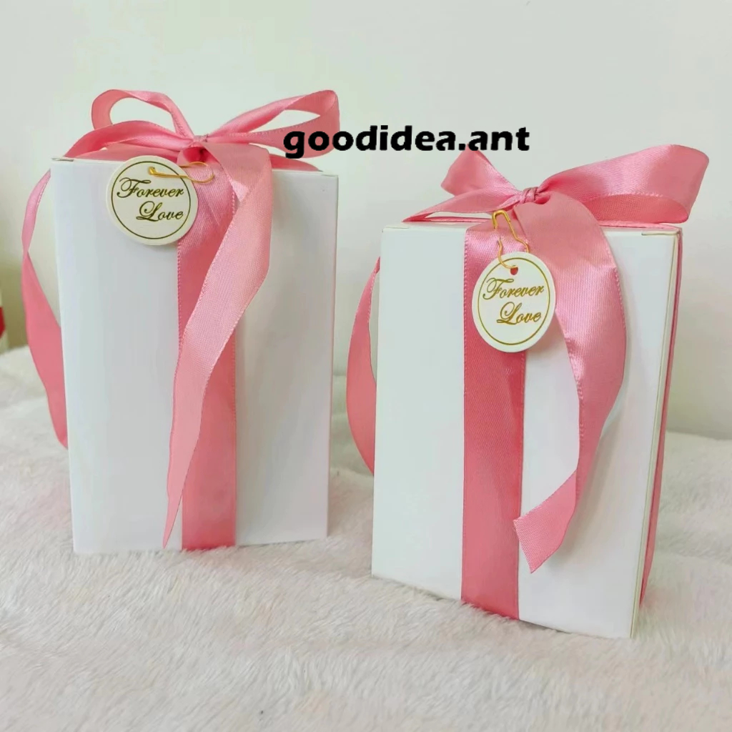 GIDA✏️กล่องของขวัญ กล่องสำหรับใส่แก้วน้ำ 450ml กล่องสีขาว กล่องกระดาษใส่แก้ว