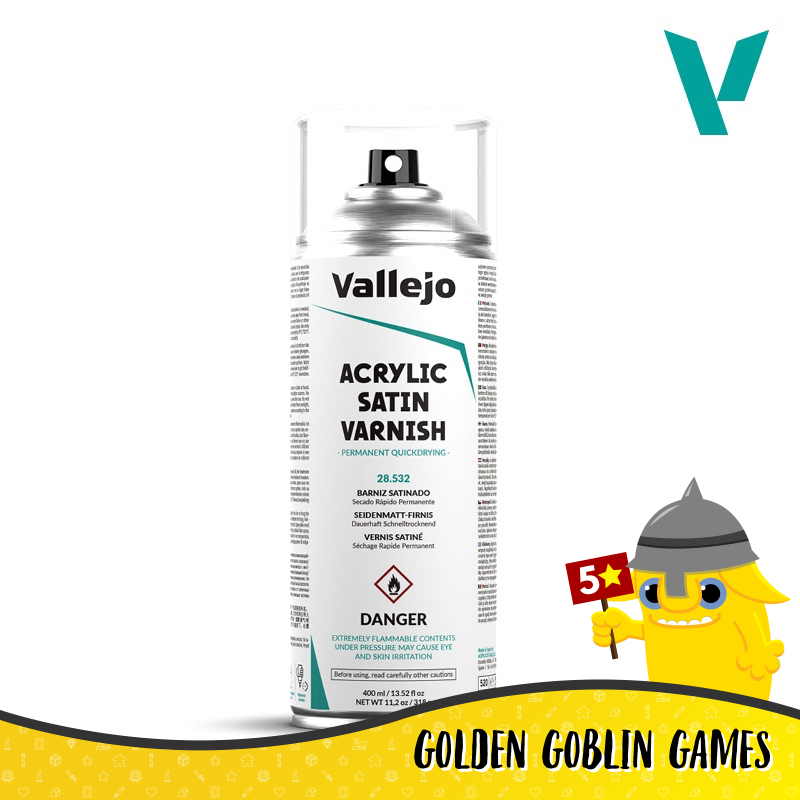 Vallejo Acrylic Spray Varnish: Satin