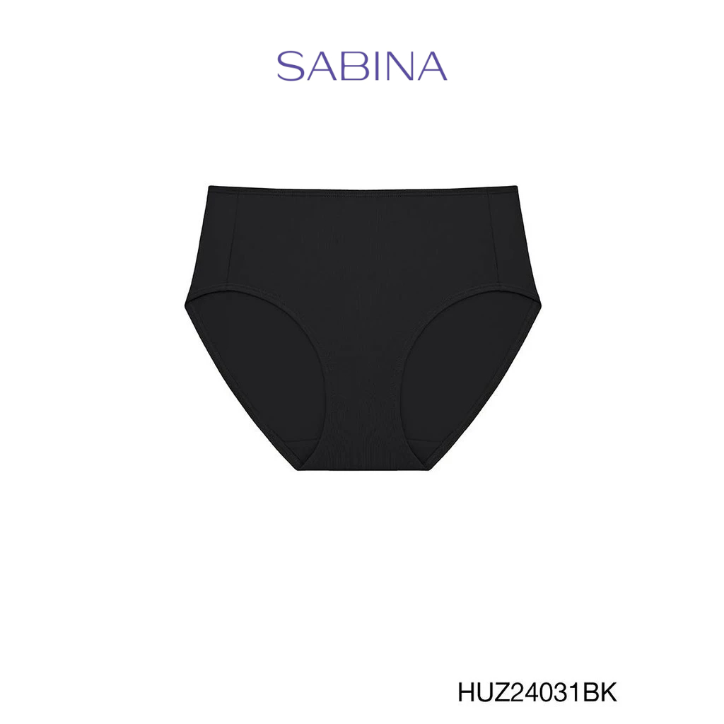 Sabina Habpy Panty  กางเกงในทรงเอวสูงปานกลาง รหัส HUZ24031BK - สีดำ