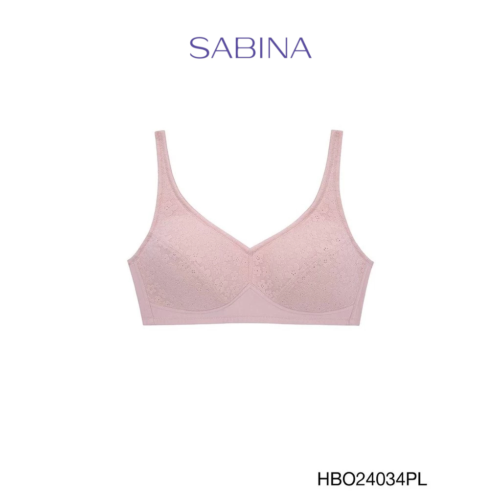 Sabina Habpy Adult Level 1 เสื้อชั้นใน ไร้โครง รหัส HBO24034PL - สีชมพูอ่อน