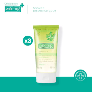 [แพ็ค 3] Smooth E Babyface Gel 5.5 Oz. เจลล้างหน้า สูตรไม่มีฟอง100% ไม่มีประจุไฟฟ้า ไม่ทิ้งสารตกค้าง เบบี้เฟส เจล