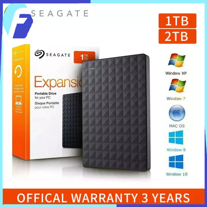 【COD】External Hard Disk SEAGATE 1TB 2TB HDD ฮาร์ดดิสก์แบบพกพา Hard Drive ที่เก็บข้อมูลแบบพกพา Harddisk External