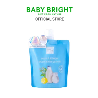Baby Bright มิลค์แอนด์เลม่อนบอดี้บาธสครับ 250g