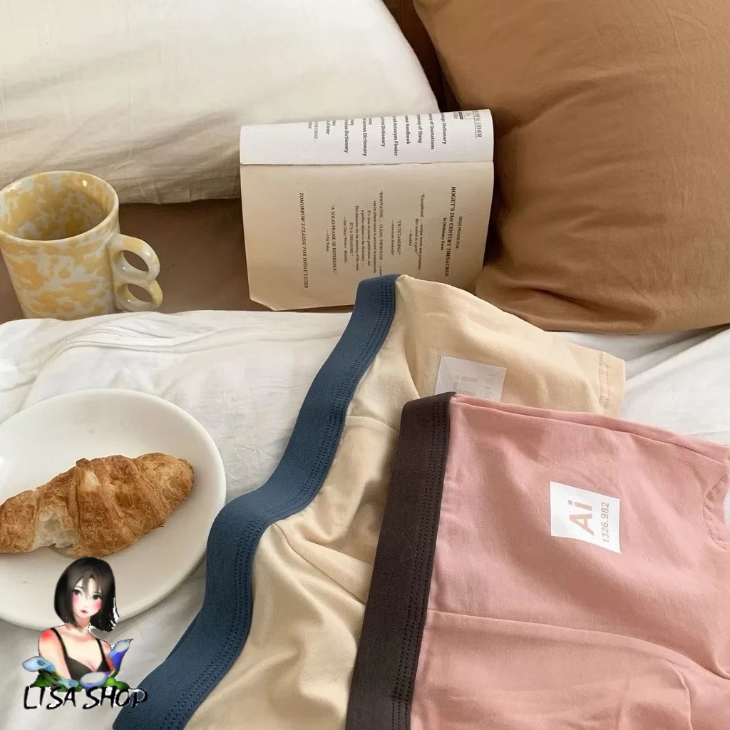 กางเกงในบ๊อกเซอร์ สีพื้นพลาสเทล ผ้านิ่ม กางเกงชั้นในชาย Boxer ระบายอากาศได้ดี A3200