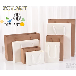 💐DIY💐ถุงกระดาษสีน้ำตาล ถุงกระดาษคราฟท์ หลายขนาด พร้อมส่ง3สี