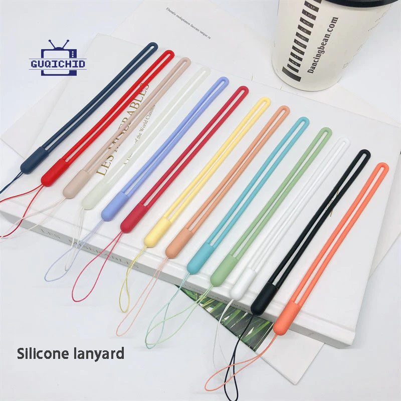 สายคล้องโทรศัพท์มือถือ  สายคล้องโทรศัพท์ซิลิโคนเหลว 8 สี