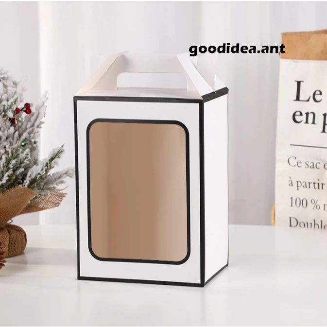 GIDA✏️BOX กล่องของขวัญ  กล่องหน้าใส ใส่ของขวัญ ใส่ดอกไม้/ตุ๊กตา บรรจุภัณฑ์ - รูปที่ 4