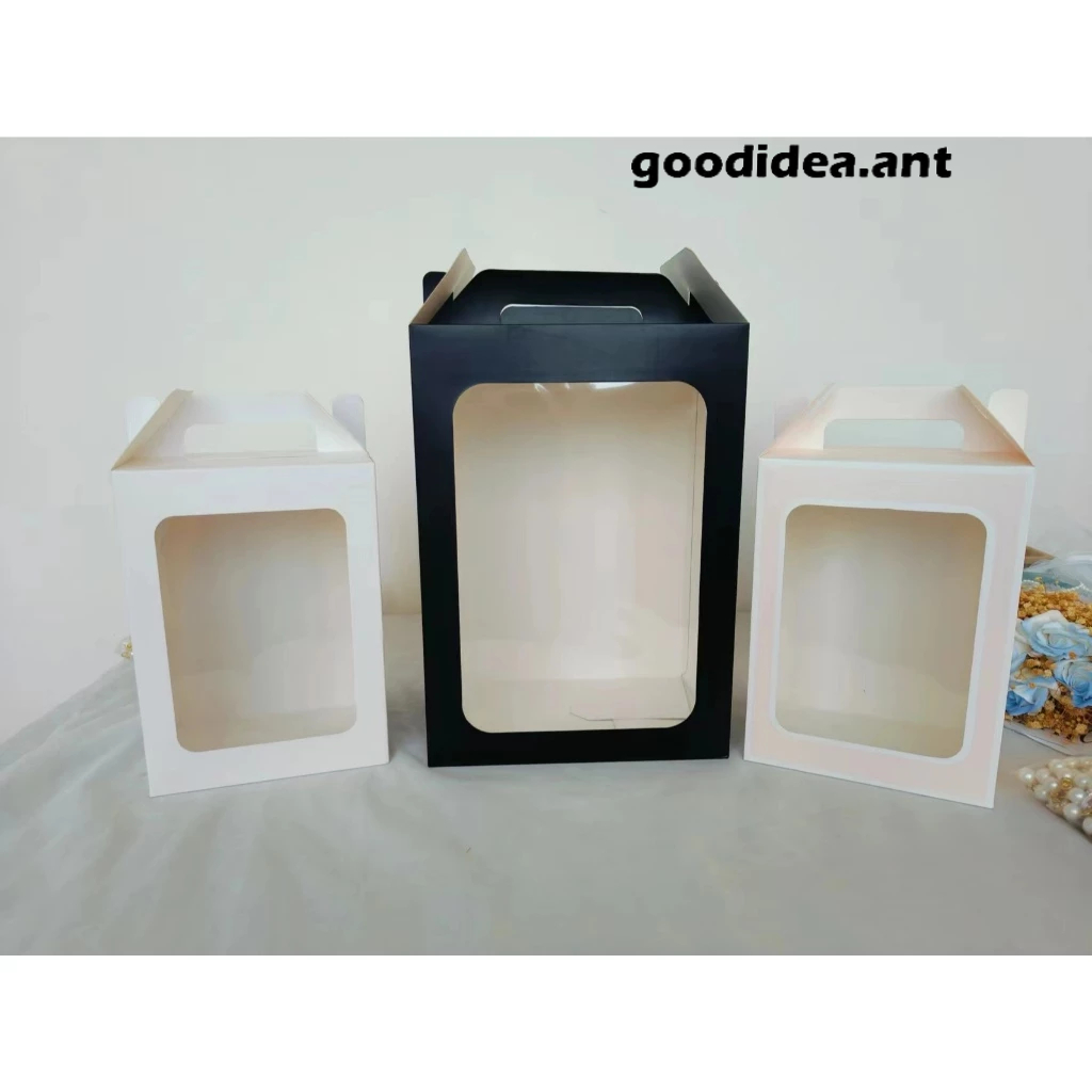 GIDA✏️BOX กล่องของขวัญ  กล่องหน้าใส ใส่ของขวัญ ใส่ดอกไม้/ตุ๊กตา บรรจุภัณฑ์ - รูปที่ 5