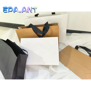 🍀พร้อมส่ง | ถุงราคาถูก 🍀ถุงกระดาษคราฟท์ กระดาษ ราคาถูก หูหิ้ว ใส่ของฝากของขวัญ