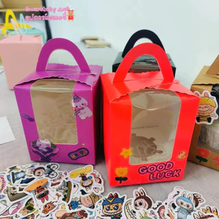🍰BY🍰กล่องเค้ก น่ารัก สำหรับใส่คัพเค้ก 1PCS