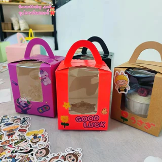 🍰BY🍰กล่องเค้ก น่ารัก สำหรับใส่คัพเค้ก 1PCS