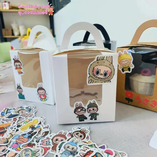 🍰BY🍰กล่องเค้ก น่ารัก สำหรับใส่คัพเค้ก 1PCS
