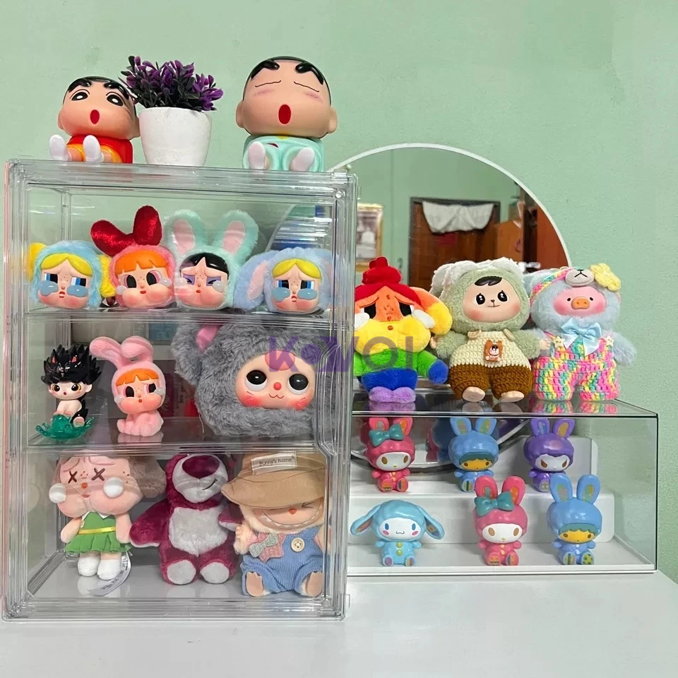 กล่องอะคริลิคใส่โมเดล กล่องใส่โมเดลติดผนัง กล่องใส่โมเดล labubu popmart BabyThree