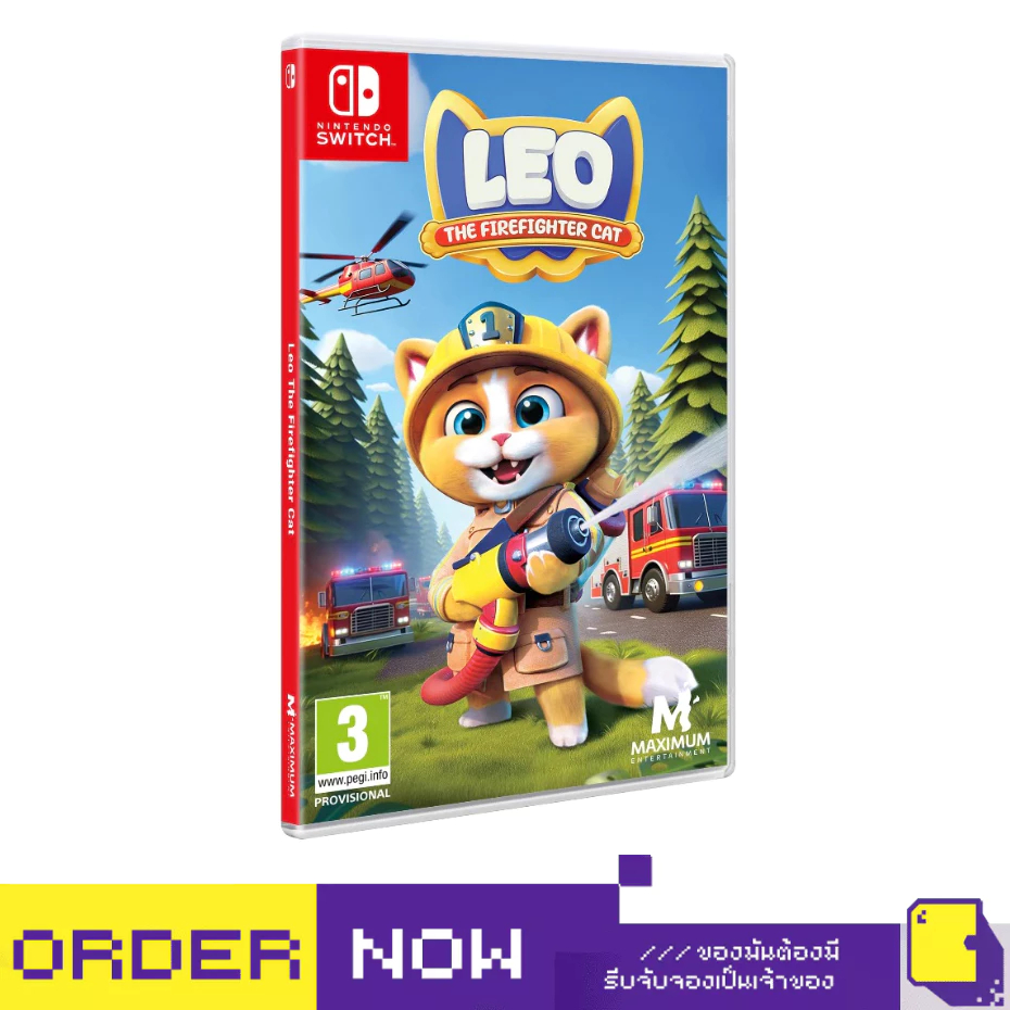 [+..••] NSW LEO THE FIREFIGHTER CAT (เกม Nintendo Switch™ 🎮)