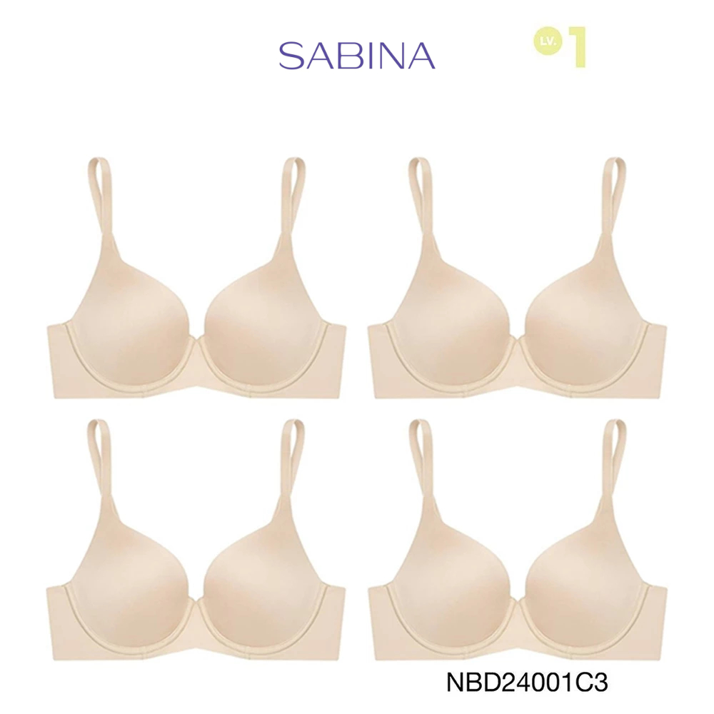 [Online Exclusive]Sabina เสื้อชั้นใน (Set 4 ชิ้น) Perfect Bra Level 1 มีโครง รหัส NBD24001C3 - สีเนื