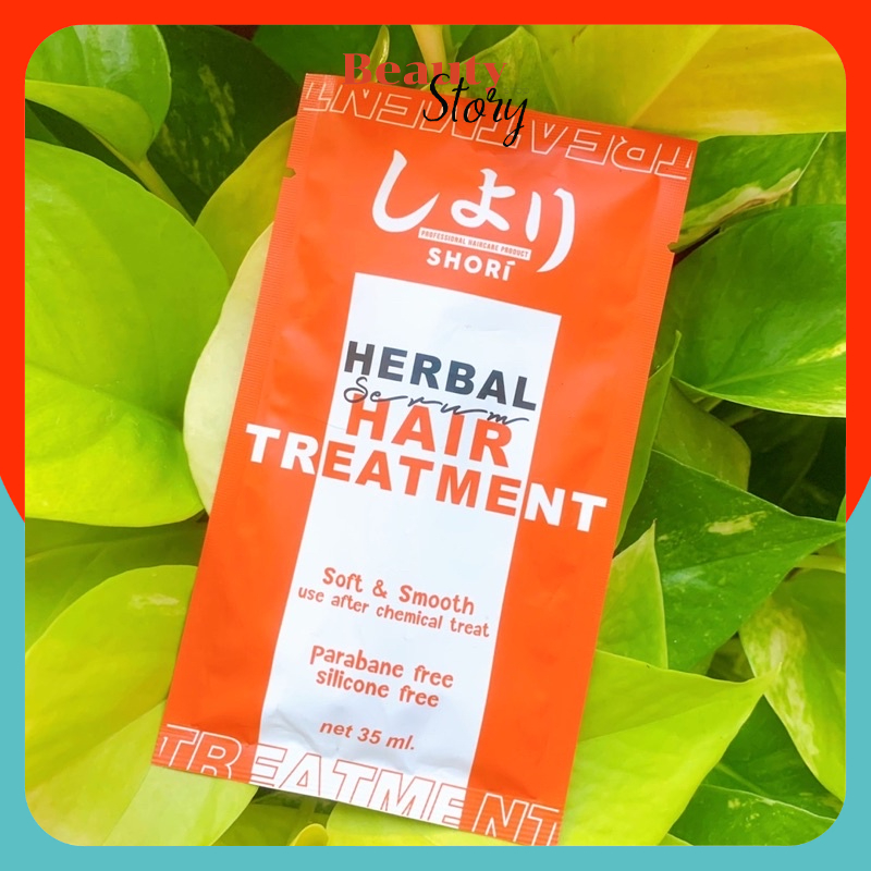 แถมฟรี SHORI herbal hair treatment โชรี่ เฮอร์เบิล แฮร์ ทรีทเม้นท์ เซรั่ม 35ml บำรุงผม หลังทำเคมี ผมเสีย ผมแห้ง