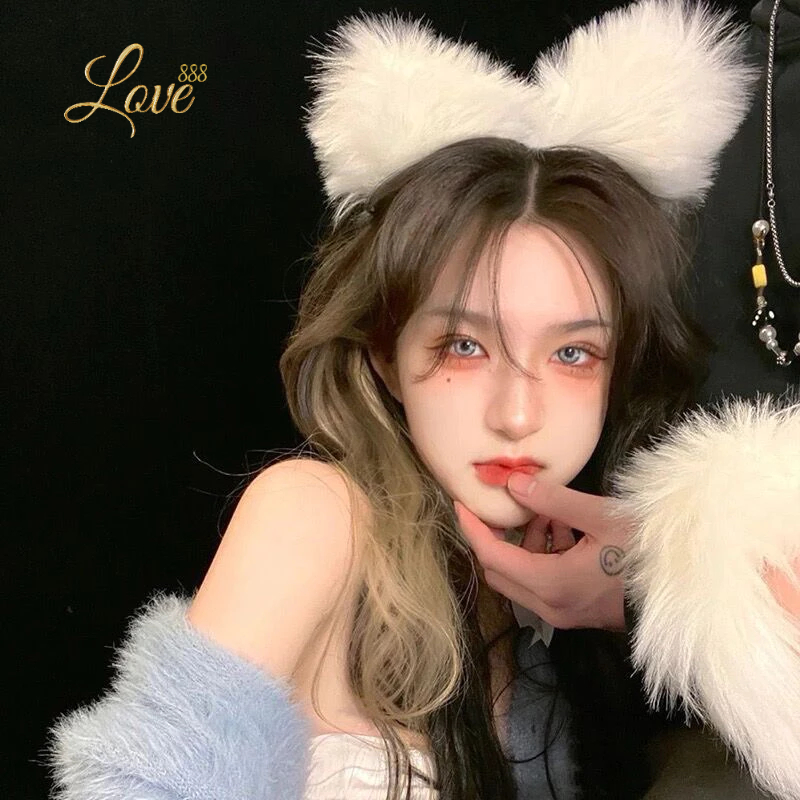 ที่คาดผม รุ่นP7หูแมวฟู  🏆เกรดพรีเมี่ยมแท้ love888th