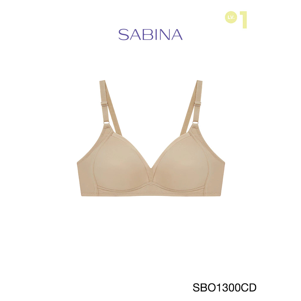 Sabina เสื้อชั้นใน ไม่มีโครง รุ่น Function Bra รหัส SBO1300CD สีเนื้อเข้ม