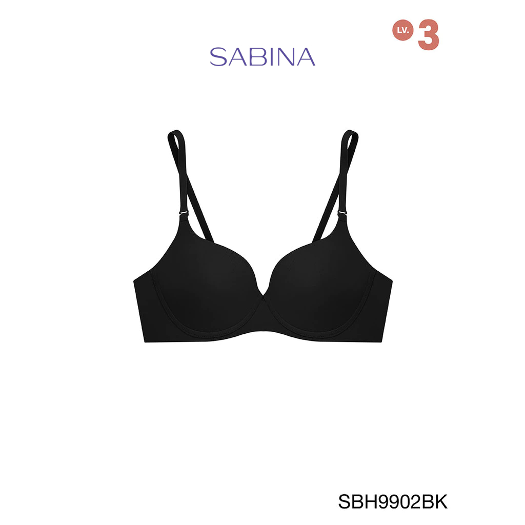 Sabina เสื้อชั้นใน มีโครง รุ่น Soft Doomm รหัส SBH9902BK สีดำ