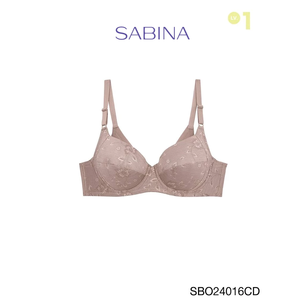 Sabina Function Bra Level 1 เสื้อชั้นใน มีโครง รหัส SBO24016CD - สีเนื้อเข้ม