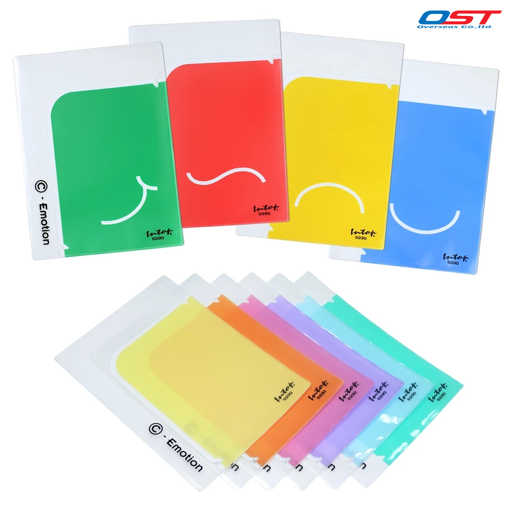(คละสี) แฟ้มพับสัมมนา ขนาด A4 รุ่น C-Emotion มีช่องใส่เอกสาร 2 ช่อง / 523Q