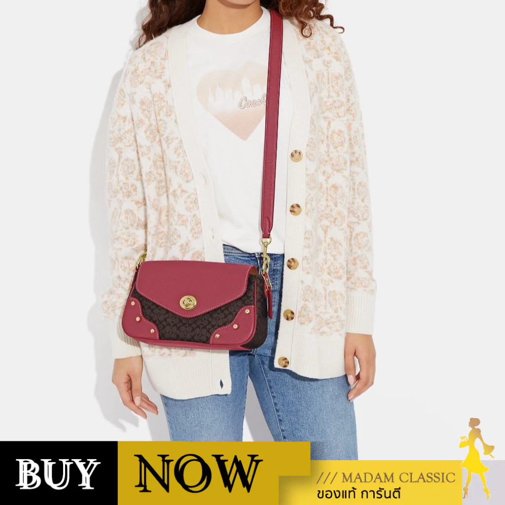 Coach กระเป๋าสะพายข้าง CE639 MILLIE SHOULDER BAG IN SIGNATURE CANVAS (IMV3E) BY:Madamclassic