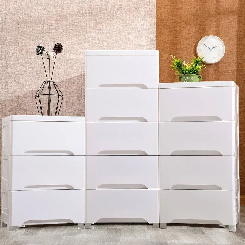 Home ลิ้นชักใส่เสื้อผ้า ตู้เสื้อผ้า ลิ้นชักเก็บของ 36cm ลิ้นชักพลาสติก มีล้อ เป็นมิตรกับสิ่แวดล้อม ลิ้นชักชุดชั้นใน