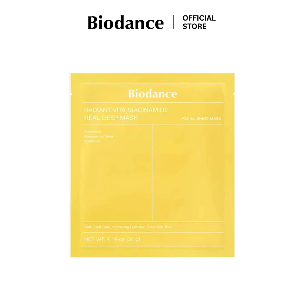 BIODANCE Radiant Vita Niacinamide Real Deep Mask (34g*1ea)