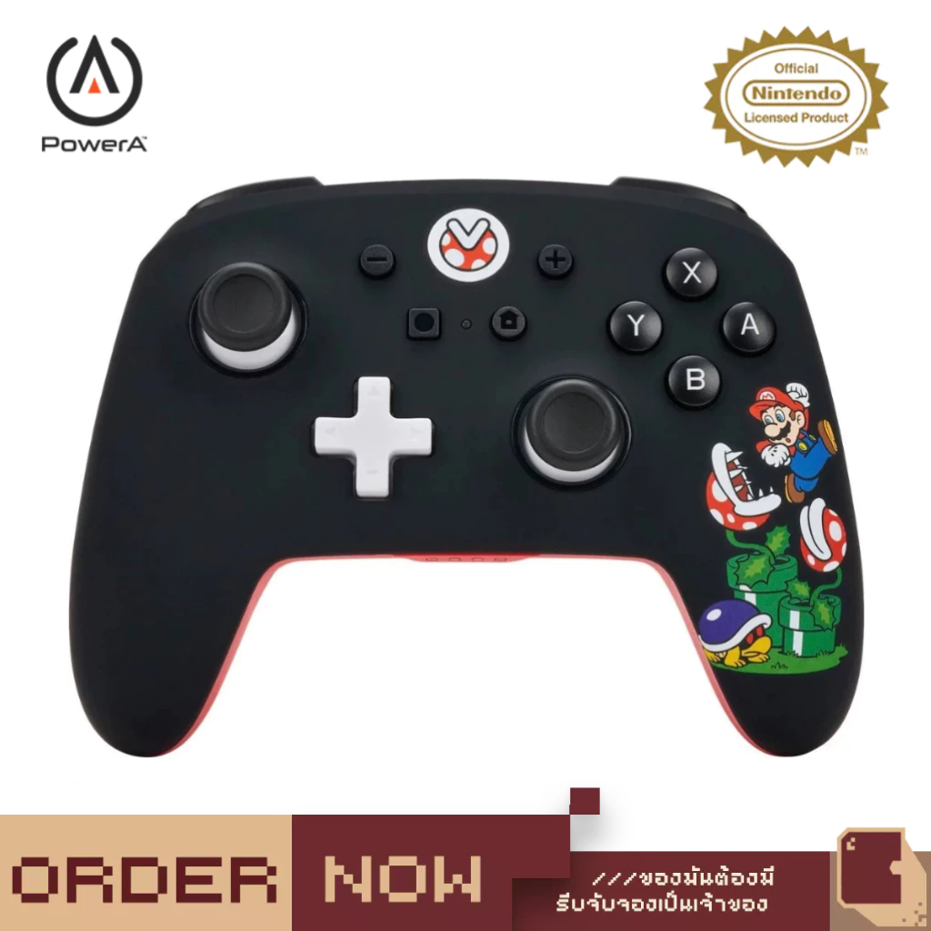 PowerA - Enhanced Wireless Controller for Nintendo Switch - Mario Mayhem (Officially Licensed)