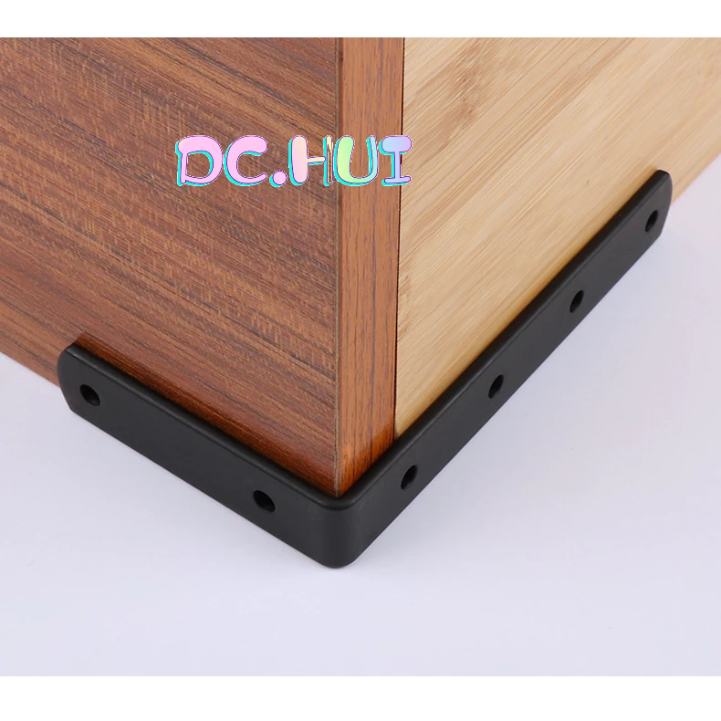 🏚️dc.Hui พร้อมส่ง เหล็กฉาก ขาเหล็กรับชั้นวางของ เหล็กหนา รูปตัว L 90 องศา สีดํา