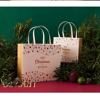 💐DIY💐 ถุงกระดาษของขวัญ (MerryChristmas) ถุงกระดาษหูหิ้ว ถุงใส่ของขวัญ