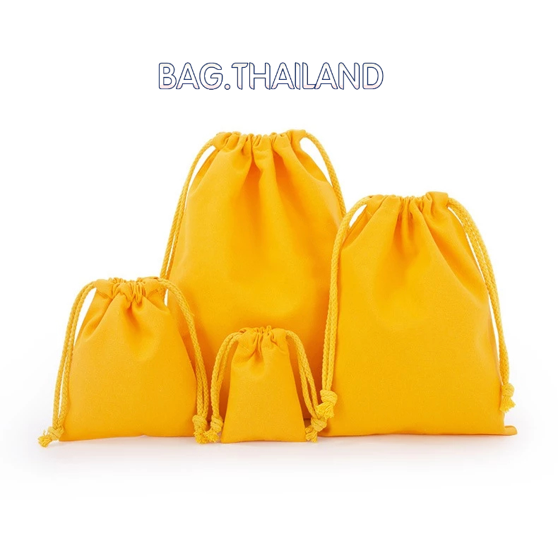 🍒bag🍒..มาใหม่...ถุงหูรูด ถุงผ้าฝ้าย พิเศษ กระเป๋าผ้า ผ้าลินินมี20สี ใส่ของชำร่วย ถุงจัดเก็บ