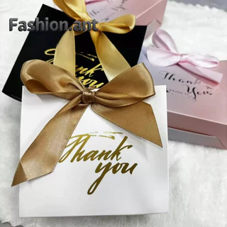✅สินค้าพร้อมส่ง✅กล่องของชำร่วย งานแต่ง กล่องของขวัญ ผูกโบว์ ใส่ขนม ใส่เครื่องประดับ