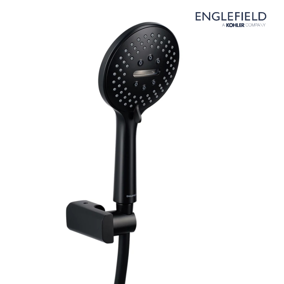 ENGLEFIELD Aricia 3-way hand shower set ชุดฝักบัวสายอ่อน 3 ระดับ รุ่นอลิเซีย สีดำ K-26718X-BL