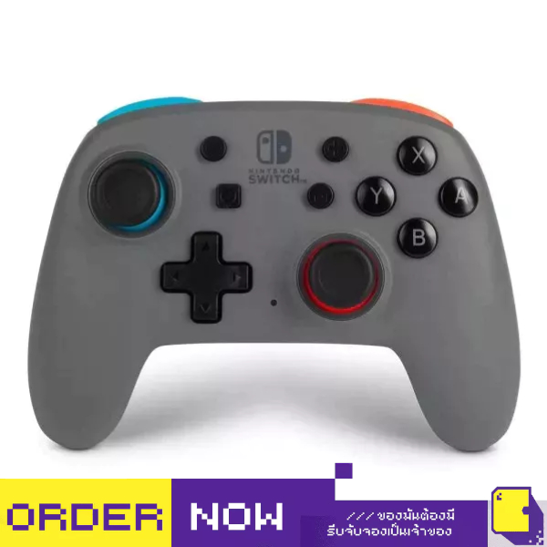 [+..••]NSW POWERA NANO ENHANCED WIRELESS CONTROLLER FOR NINTENDO SWITCH - GREY-NEON (เกม Nintendo Switch™🎮)