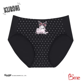 B'me กางเกงในเอวกลาง Kuromi 4 รุ่น ME7097 สีน้ำตาลเข้ม สีฟ้า สีเขียว สีดำ