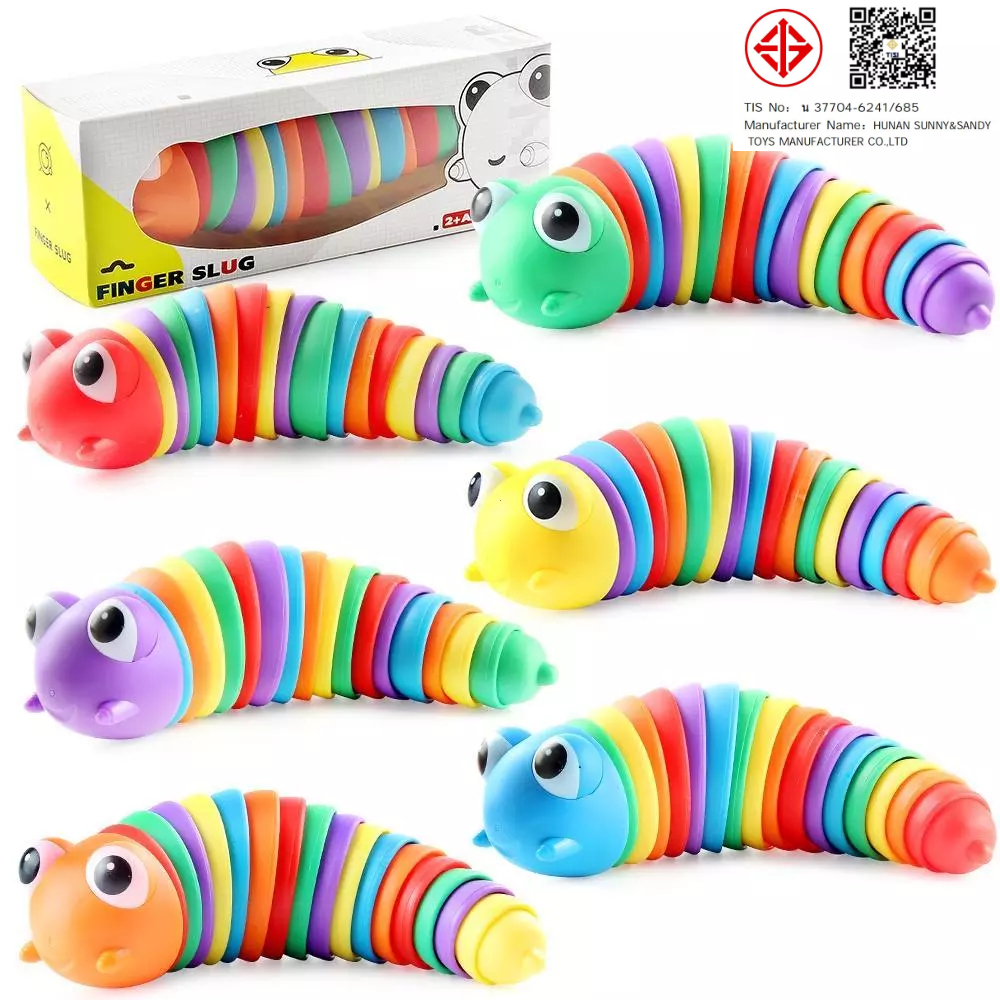 สควิสชี่ (พร้อมส่ง) ขนาดควีนไซส์ คลายเครียด ตุ๊กตาหนอน สําหรับเด็ก ของเล่นคลายเครียด