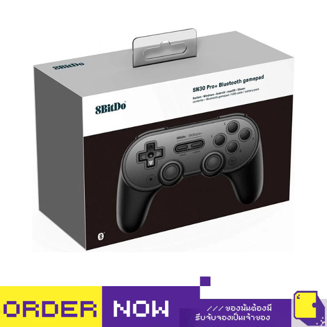 [+..••] NSW 8BITDO SN30 PRO+ FOR NINTENDO SWITCH (BLACK EDITION) (เกม Nintendo Switch™🎮)