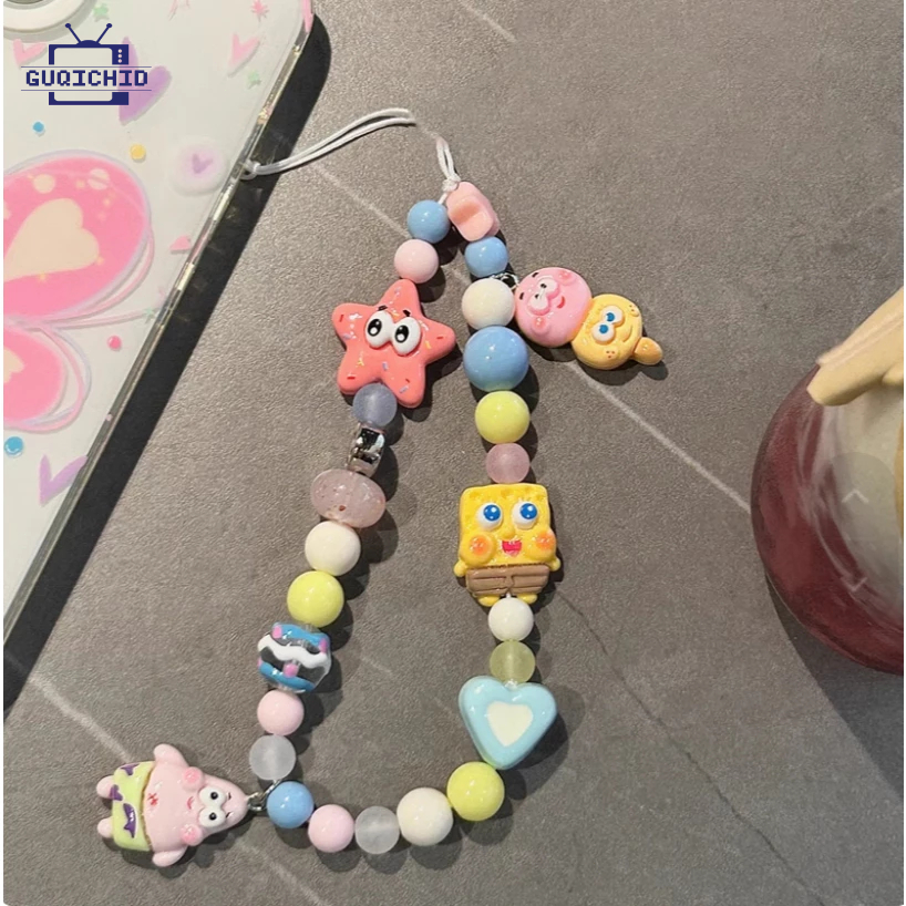 น่ารักสายคล้องโทรศัพท์มือถือลายการ์ตูนสุดน่ารัก สายคล้องข้อมือสั้น สายคล้องโทรศัพท์มือถืออเนกประสงค์ สายคล้องเคสโทรศัพท์
