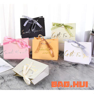 🍒🍒BH ถุงริบบิ้น ผูกโบว์ ใส่ของขวัญ ให้คนพิเศษ กระดาษหนาอย่าง…