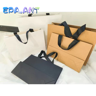 🍀พร้อมส่ง | ถุงราคาถูก 🍀ถุงกระดาษคราฟท์ กระดาษ ราคาถูก หูหิ้ว ใส่ของฝากของขวัญ