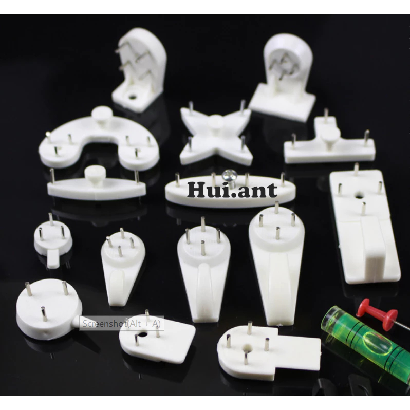 HUI พร้อมส่ง ตะปูแขวนรูปภาพ(5ตัว)ตะปูไร้รอยต่อ ตะปูติดผนัง ตะปูผนังปูน