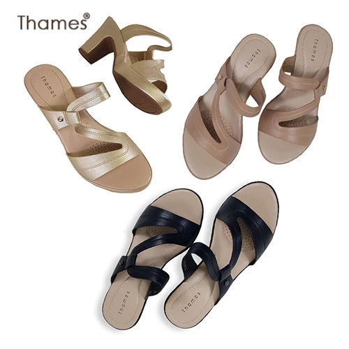 Thames รองเท้าส้นสูง รองเท้าส้นหนา Shoes-TH41004