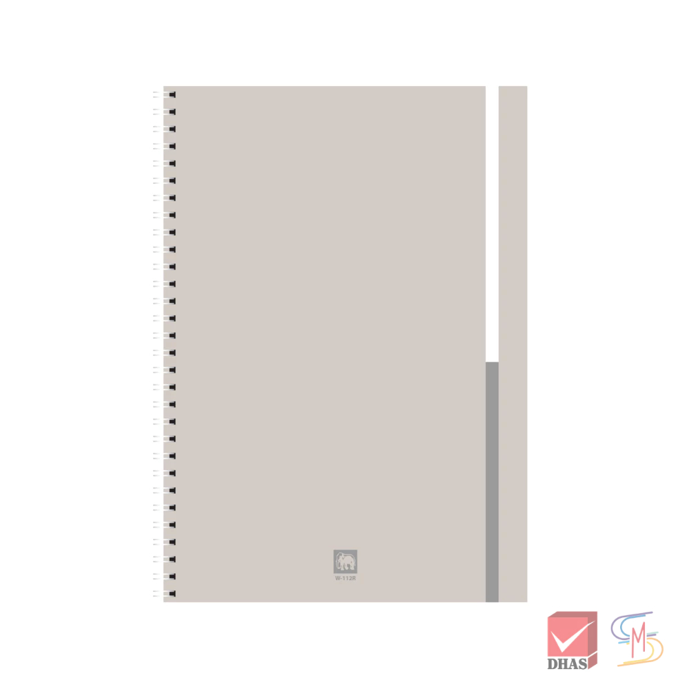 Elephant ตราช้าง สมุดริมลวด A5 60G 40S W-112R  (คละสี) จำนวน 1 เล่ม - รูปที่ 5