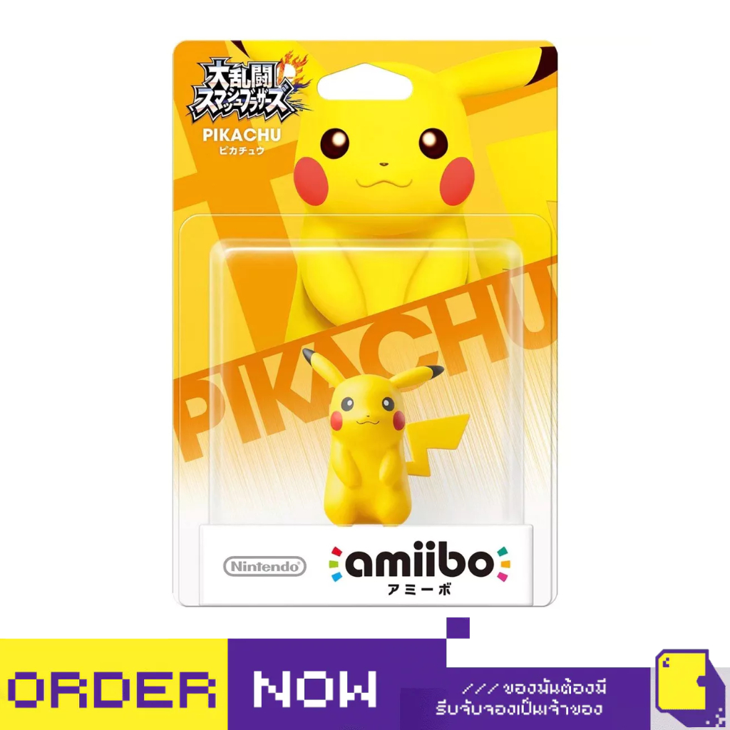 [+..••] AMIIBO AMIIBO SUPER SMASH BROS. SERIES FIGURE (PIKACHU) (RE-RUN) (เกมส์ อื่นๆ🎮)
