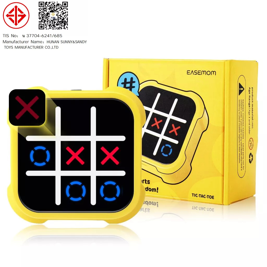 Shenmaster สมาร์ท Tic-Tac-Toe 5-in-1 กล่องเกมปัญญาสําหรับเด็กของเล่นครอบครัวเกมกระดานการฝึกอบรมหน่วยความจําและโฟกัส